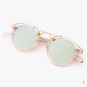 KREWE Gold and Cream Sunglasses
